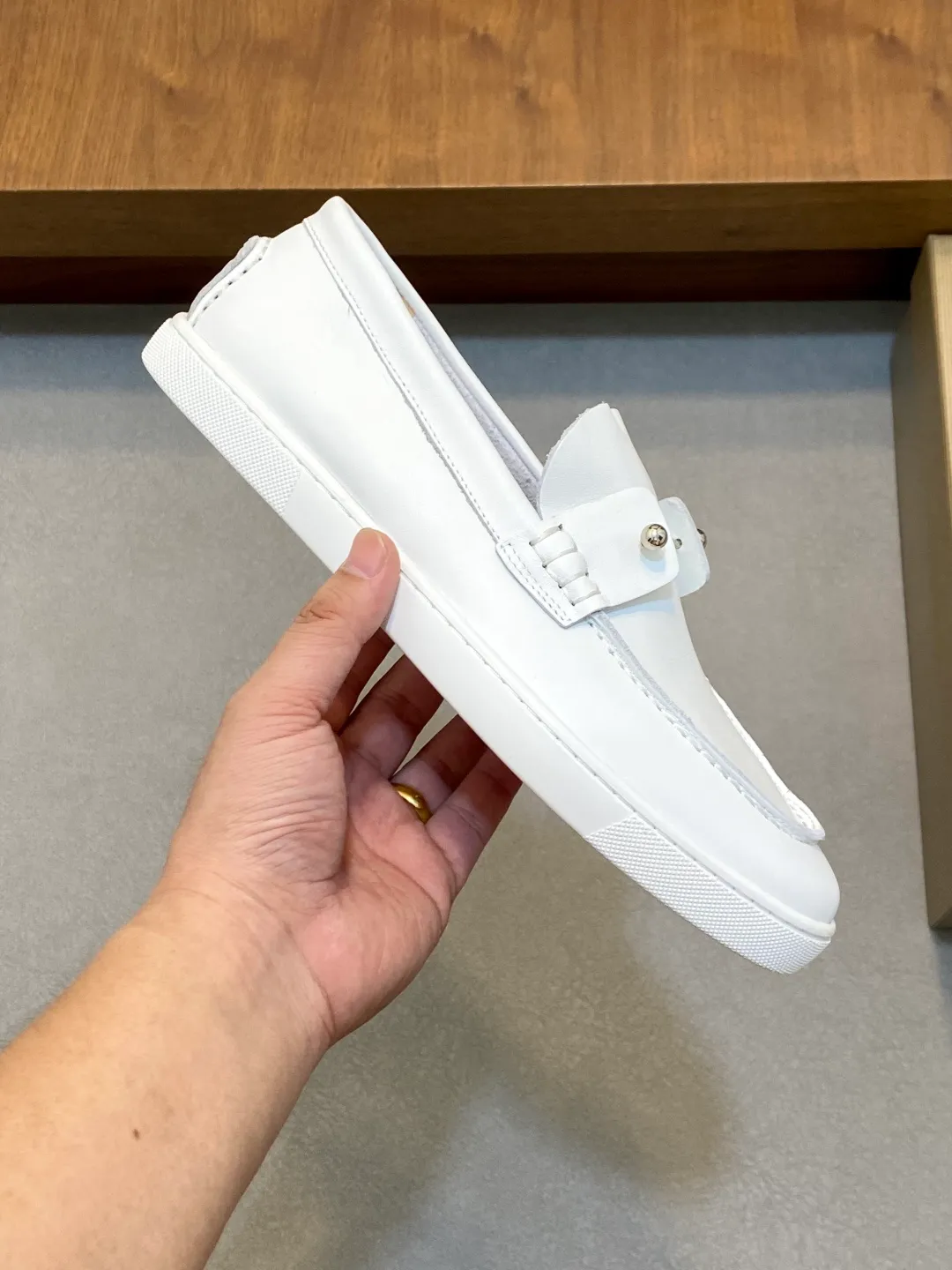 Men's shoes 💰740 christian louboutin (CL red sole shoes) exclusive hot model released 🎈🎈💪Movable latex feet👻Finished outsole line [Deyi] Global supply😝 [Top version]: original imported cowhide upper, top original leather lining, original molded TPU outsole, original 1:1 detail processing, original shoe last, large quantity available from stock, code number: 39-44 (38, 45 customized)